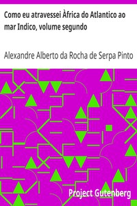 Como eu atravessei Àfrica do Atlantico ao mar Indico, volume segundo by Pinto