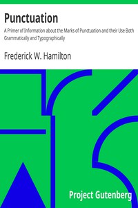 Punctuation by Frederick W. Hamilton