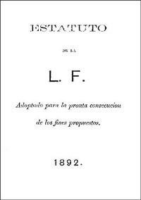 Estatuto de la L. F. (Liga Filipina) by José Rizal