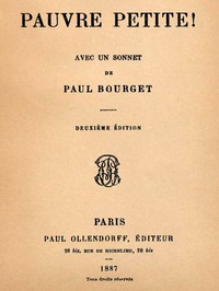 Pauvre petite! by Paul Bourget