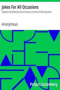 Jokes For All Occasions by Anonymous