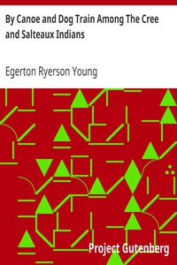 By Canoe and Dog Train Among The Cree and Salteaux Indians by Egerton Ryerson Young