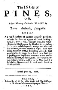 The Isle Of Pines (1668) by Henry Neville