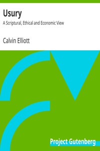 Usury by Calvin Elliott