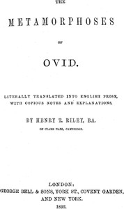 The Metamorphoses of Ovid, Books I-VII by Ovid