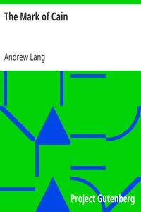 The Mark of Cain by Andrew Lang