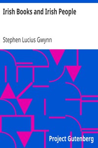 Irish Books and Irish People by Stephen Lucius Gwynn