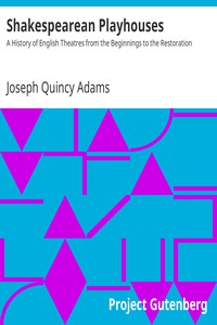 Shakespearean Playhouses by Joseph Quincy Adams