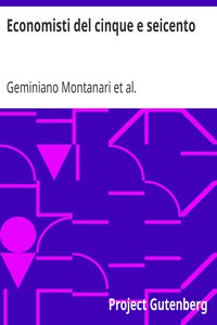 Economisti del cinque e seicento by Montanari, Scaruffi, and Serra