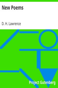 New Poems by D. H. Lawrence