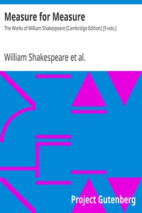 Measure for Measure by William Shakespeare