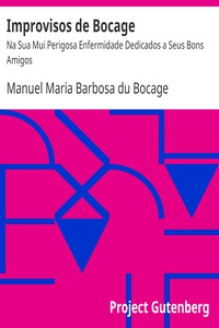 Improvisos de Bocage by Manuel Maria Barbosa du Bocage