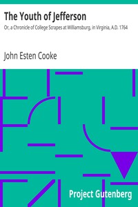 The Youth of Jefferson by John Esten Cooke