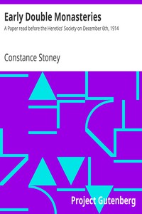 Early Double Monasteries by Constance Stoney