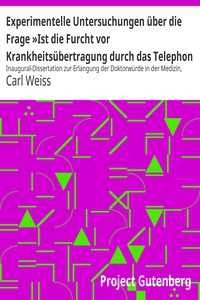 Experimentelle Untersuchungen über die Frage »Ist die Furcht vor