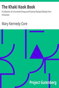 The Khaki Kook Book by Mary Kennedy Core