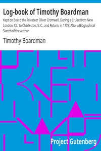 Log-book of Timothy Boardman by Timothy Boardman