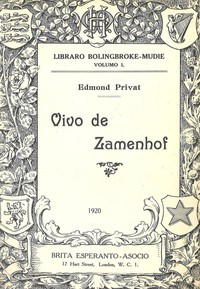 Vivo de Zamenhof by Edmond Privat