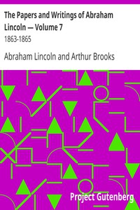 The Papers and Writings of Abraham Lincoln — Volume 7: 1863-1865 by Abraham Lincoln