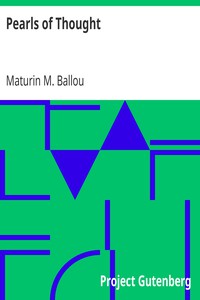 Pearls of Thought by Maturin M. Ballou