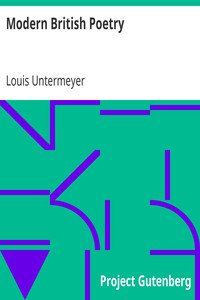 Modern British Poetry by Louis Untermeyer