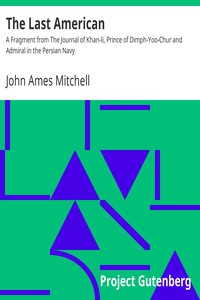 The Last American by John Ames Mitchell