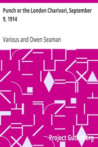 Punch or the London Charivari, September 9, 1914 by Various