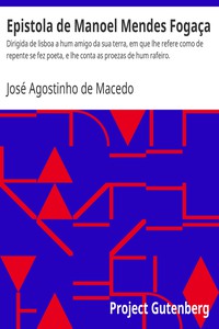 Epistola de Manoel Mendes Fogaça by José Agostinho de Macedo