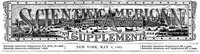 Scientific American Supplement, No. 488, May 9, 1885 by Various