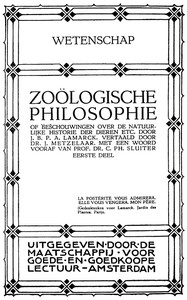 Zoölogische Philosophie by Jean Baptiste Pierre Antoine de Monet de Lamarck