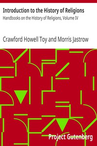 Introduction to the History of Religions by Crawford Howell Toy