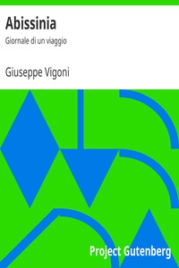 Abissinia: Giornale di un viaggio by Giuseppe Vigoni