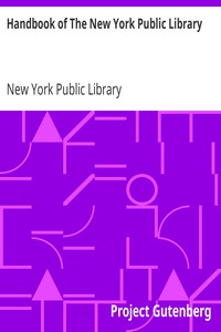 Handbook of The New York Public Library by New York Public Library