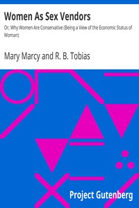 Women As Sex Vendors by Mary Marcy and R. B. Tobias