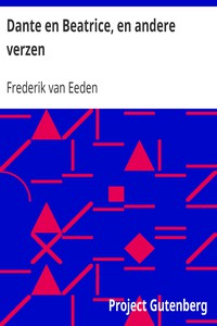 Dante en Beatrice, en andere verzen by Frederik van Eeden