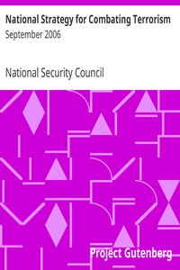 National Strategy for Combating Terrorism by National Security Council