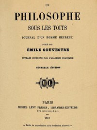 Un philosophe sous les toits by Émile Souvestre