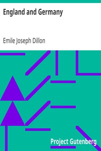 England and Germany by Emile Joseph Dillon