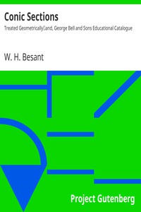 Conic Sections: Treated Geometrically by W. H. Besant