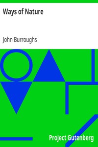 Ways of Nature by John Burroughs