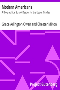 Modern Americans by Grace Arlington Owen and Chester Milton Sanford