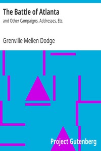 The Battle of Atlanta by Grenville Mellen Dodge