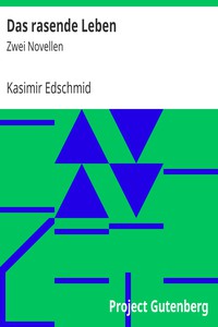 Das rasende Leben: Zwei Novellen by Kasimir Edschmid