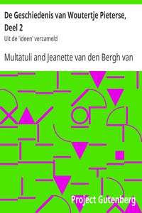 De Geschiedenis van Woutertje Pieterse, Deel 2 by Multatuli