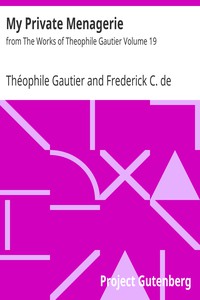 My Private Menagerie by Théophile Gautier