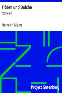 Flöten und Dolche: Novellen by Heinrich Mann