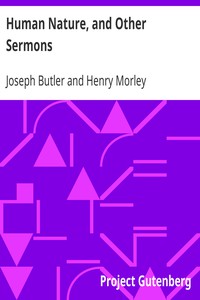 Human Nature, and Other Sermons by Joseph Butler