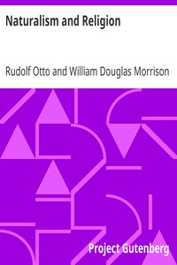 Naturalism and Religion by Rudolf Otto