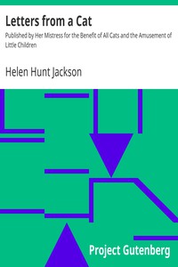 Letters from a Cat by Helen Hunt Jackson