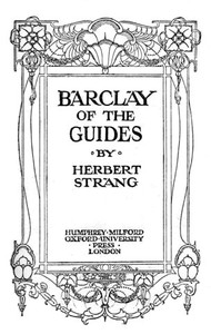 Barclay of the Guides by Herbert Strang